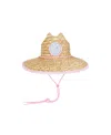 Bits & Bows Lifeguard Straw Hat In Brown