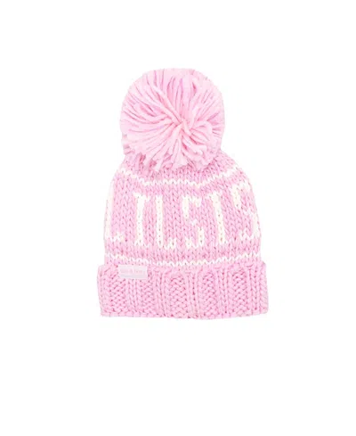 Bits & Bows Girls' Lil Sis Bobble Hat - Big Kid In Pink