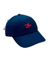 Bits & Bows Girls' Lobster Bow Baseball Hat In Navy - Little Kid In Navy