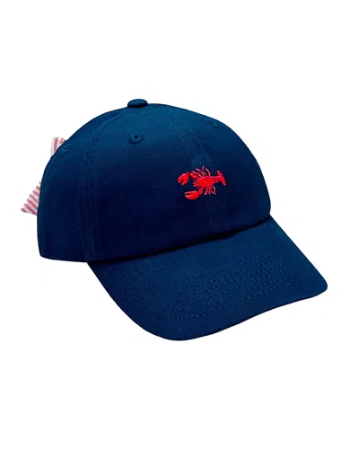 Bits & Bows Girls' Lobster Bow Baseball Hat In Navy - Little Kid