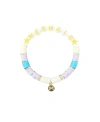 Bits & Bows Girls' Mermaid Bracelet - Little Kid, Big Kid In Periwinkle, Aqua, White, Gold