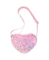 Bits & Bows Girls' Sequin Sparkle Heart Purse - Little Kid, Big Kid In Pink