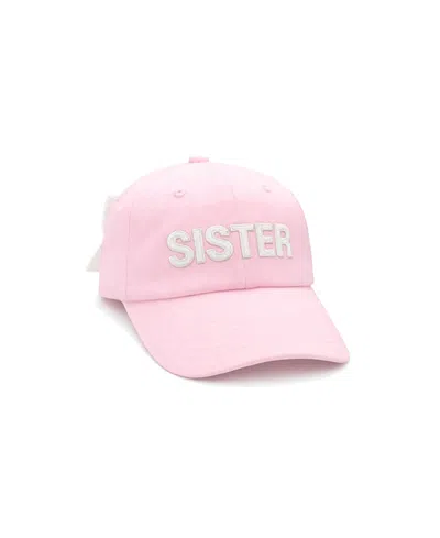 Bits & Bows Kids' Girls' Sister Bow Baseball Hat In Pink
