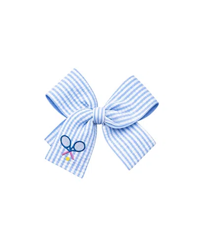 Bits & Bows Kids' Girls' Tennis Rackets Hair Bow In Blue