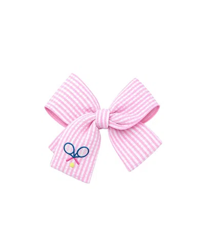 Bits & Bows Kids' Girls' Tennis Rackets Hair Bow In Pink