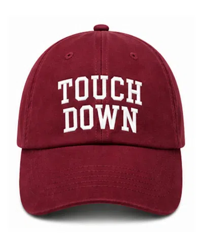Bits & Bows Kids' Girls' Touch Down Bow Baseball Hat In Red