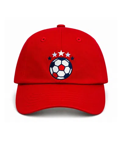 Bits & Bows Kids' Girls' Usa Soccer Bow Baseball Hat In Multi