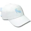 Bits & Bows Glass Slipper Twill Bow Baseball Hat In White