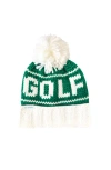 Bits & Bows Golf Adult Knit Bobble Hat In Green