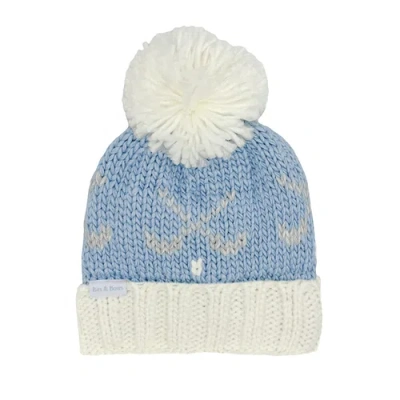 Bits & Bows Kids'  Golf Clubs Bobble Hat In Blue