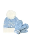 Bits & Bows Golf Clubs Knit Hat/mittens Bundle In Blue