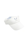 Bits & Bows Golf Clubs Twill Visor In White