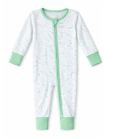 Bits & Bows Kids'  Golf Print Baby Bodysuit In Green