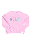 Bits & Bows Golf Sweatshirt In Pink
