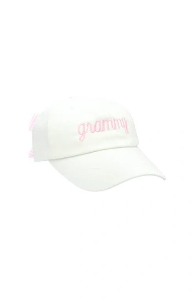 Bits & Bows Grammy Adult Bow Baseball Hat In Multi