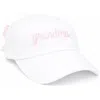 Bits & Bows Grandma Bow Baseball Hat In White
