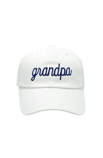 Bits & Bows Grandpa Adult Baseball Hat In Gray