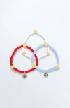 Bits & Bows Hearts Girls' Bracelet Set In Multi