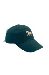 Bits & Bows Girls' Horse Bow Baseball Hat In Hunter Green - Little Kid In Green