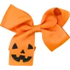 Bits & Bows Jack-o-lantern Halloween Hair Bow In Orange