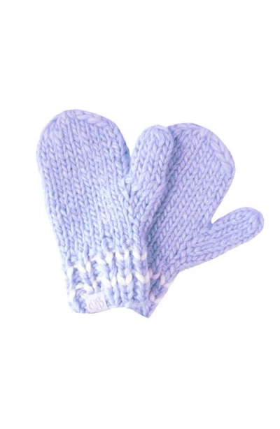 Bits & Bows Babies'  Knit Mittens In Purple