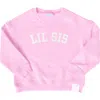 Bits & Bows Lil Sis Sweatshirt In Pink