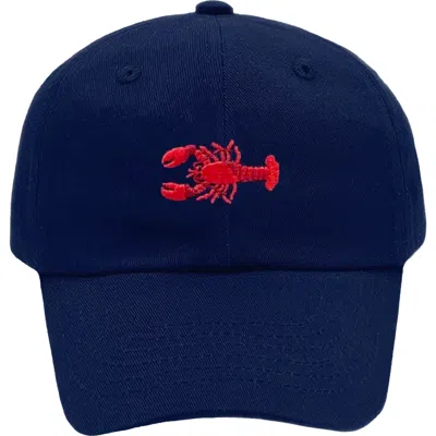 Bits & Bows Kids'  Lobster Twill Baseball Hat In Blue