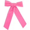 Bits & Bows Kids'  Long-tailed Velvet Hair Bow Barrette In Purple