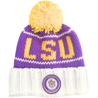 Bits & Bows Lsu Bobble Hat In Multi
