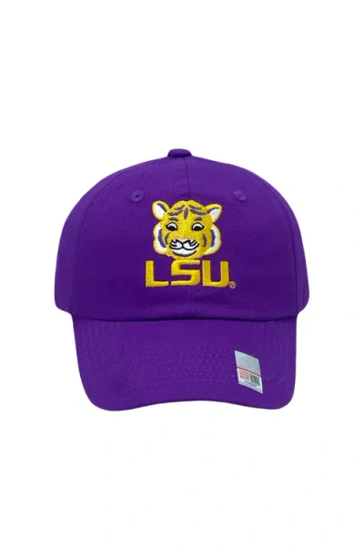 Bits & Bows Babies'  Lsu Tigers Baseball Hat In Purple