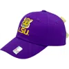 Bits & Bows Lsu Tigers Bow Baseball Hat In Purple