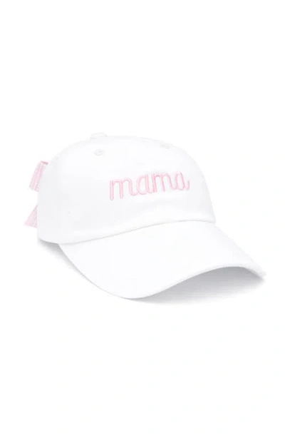 Bits & Bows Mama Bow Baseball Hat In Red