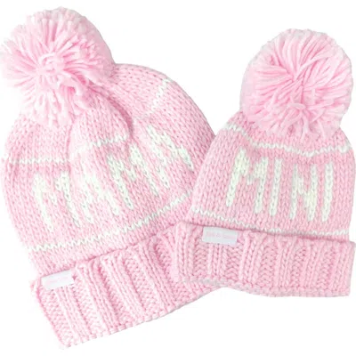 BITS & BOWS BITS & BOWS MAMA/MINI KNIT BOBBLE HAT BUNDLE