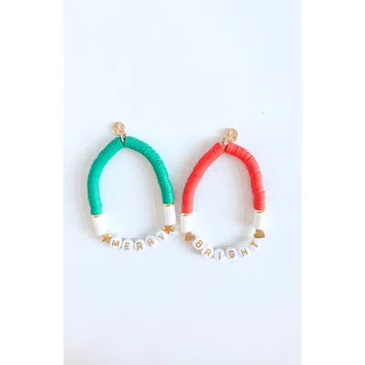 Bits & Bows Girls' Merry & Bright Bracelet Gift Set - Little Kid, Big Kid In Red/green/white
