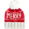 Bits & Bows Merry Bobble Hat In Red