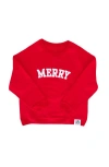 Bits & Bows Merry Sweatshirt In Red