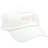 Bits & Bows Mimi Adult Bow Baseball Hat In Gray