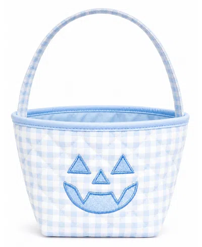 Bits & Bows Kids' Petite Pumpkin Halloween Tote In Blue
