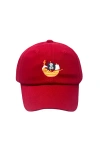 Bits & Bows Pirate Ship Twill Baseball Hat In Red