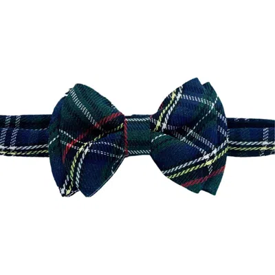 Bits & Bows Kids'  Plaid Bow Tie In Green