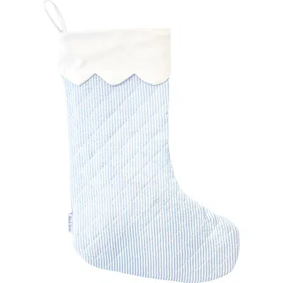 Bits & Bows Quilted Christmas Stocking In Blue