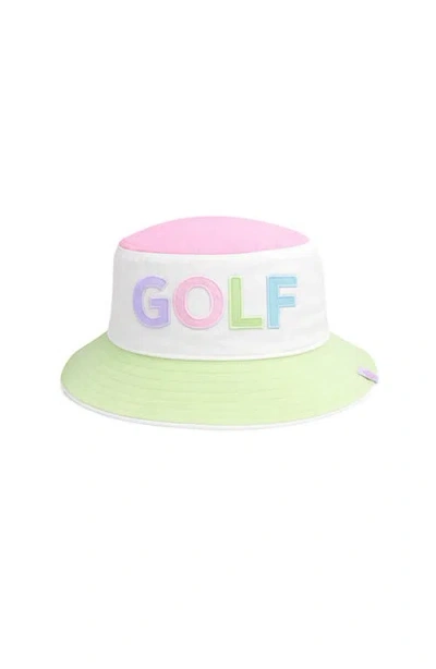Bits & Bows Babies'  Rainbow Golf Bucket Hat In Multi