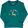 Bits & Bows Reindeer Games Long Sleeve T-shirt In Green