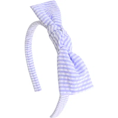 Bits & Bows Kids'  Seersucker Bow Headband In Multi
