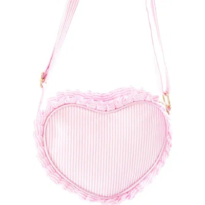 Bits & Bows Kids'  Seersucker Ruffle Girls' Heart Purse In Multi