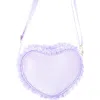 Bits & Bows Kids'  Seersucker Ruffle Girls' Heart Purse In Multi