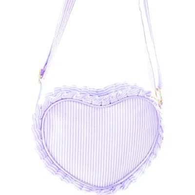 Bits & Bows Kids'  Seersucker Ruffle Girls' Heart Purse In Multi