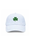 Bits & Bows Shamrock Baseball Hat In Blue