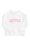 Bits & Bows Sister Sweatshirt In White