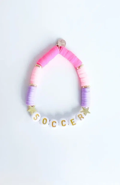 Bits & Bows Kids'  Soccer Girls' Bracelet In Multi